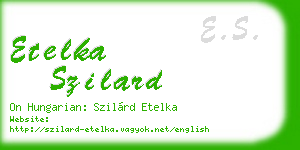 etelka szilard business card